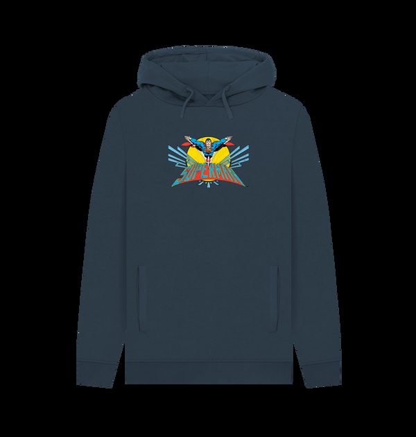 Parka London Superman Official Flying Graphic Navy Hoodie