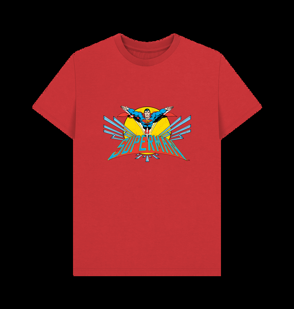 Parka London Superman Official Flying Graphic Red T-Shirt