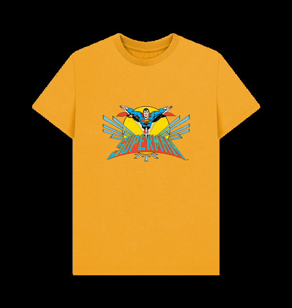 Parka London Superman Official Flying Graphic Yellow T-Shirt