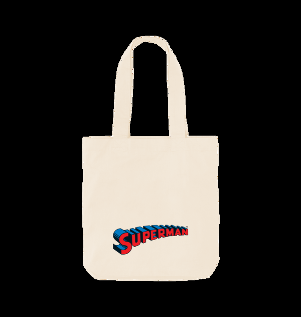 Parka London Superman Official Logo Graphic Natural Tote Bag