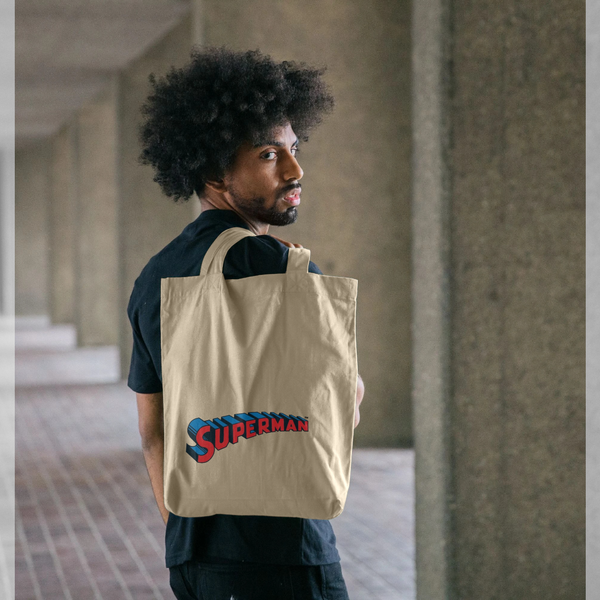 parka london Superman Official Logo Graphic Natural Tote Bag