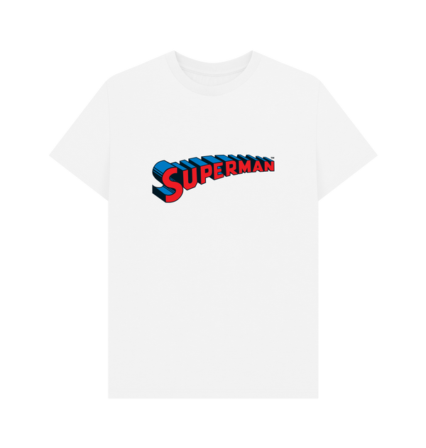 Parka London Superman Official Logo Graphic White T-Shirt