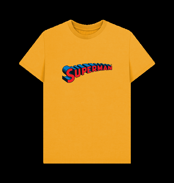 Parka London Superman Official Logo Graphic Yellow T-Shirt
