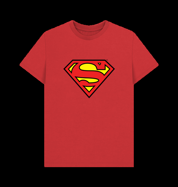 Parka London Superman Official Shield Graphic Red T-Shirt