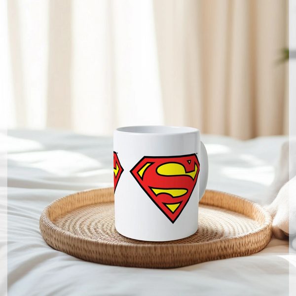 parka london Superman Official Shield Graphic White Mug