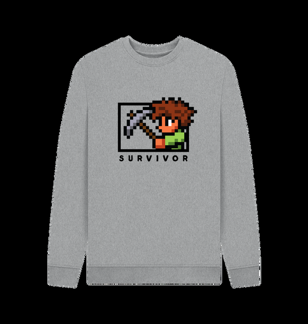 Parka London Terraria Survivor Unisex Heather Grey Sweatshirt