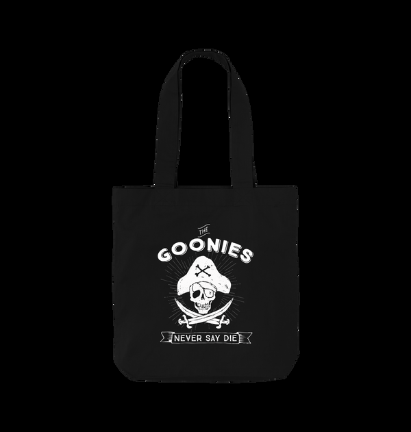 Parka London The Goonies 'Never Say Die' Pirate Black Tote Bag