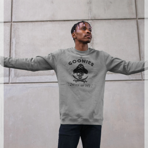 parka london The Goonies 'Never Say Die' Pirate Grey Sweatshirt
