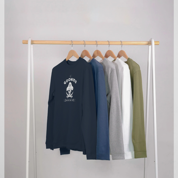 parka london The Goonies 'Never Say Die' Pirate Navy Sweatshirt