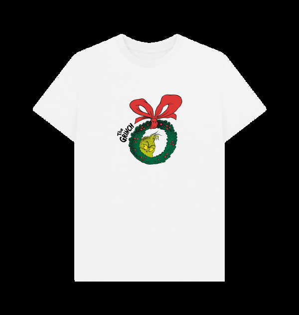 Parka London The Grinch Christmas Wreath White T-Shirt