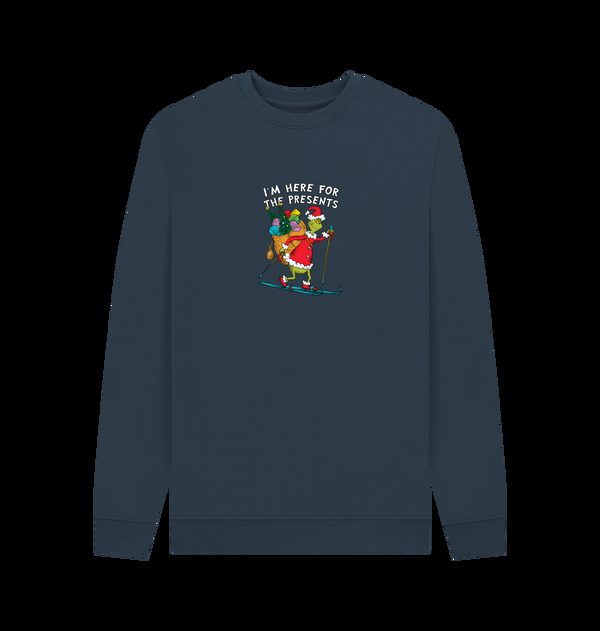 Parka London The Grinch Here For The Presents Navy Sweatshirt