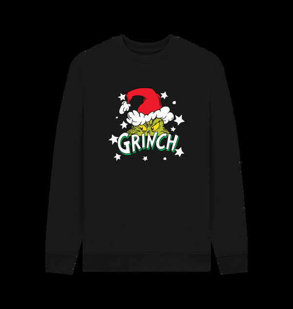 Parka London The Grinch Santa Stars Black Sweatshirt