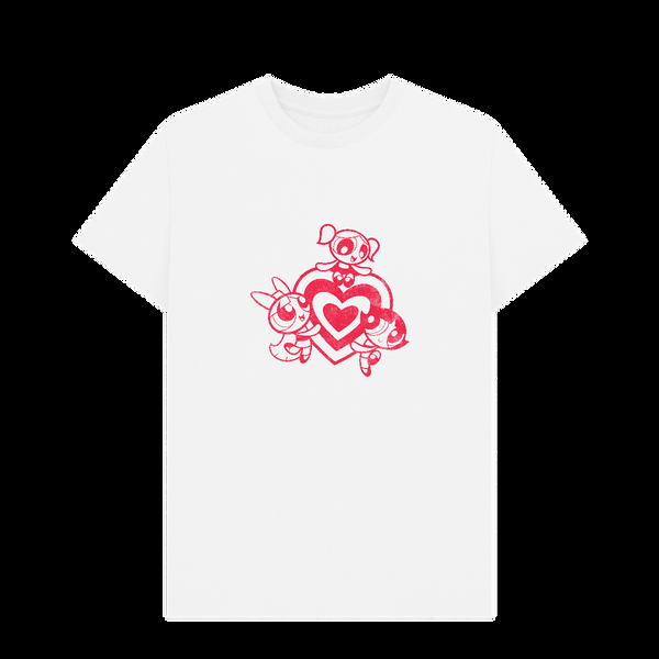 Parka London The Powerpuff Girls Outline White T-Shirt