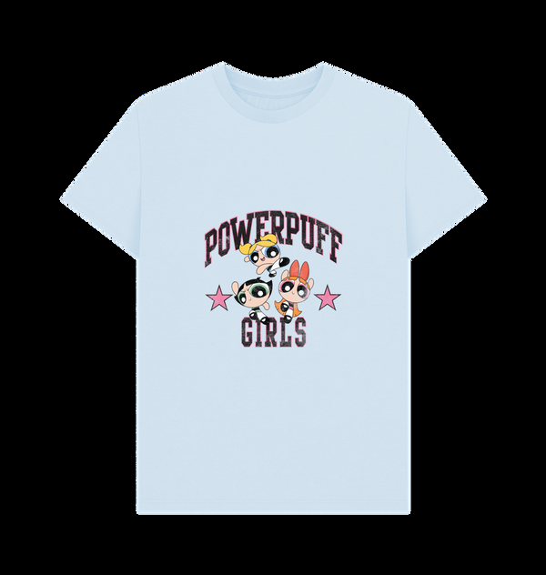 Parka London The Powerpuff Girls Script Logo Light Blue T-Shirt