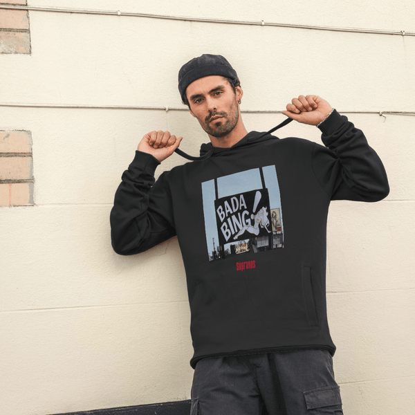 parka london The Sopranos 'Bada Bing Club' Black Hoodie