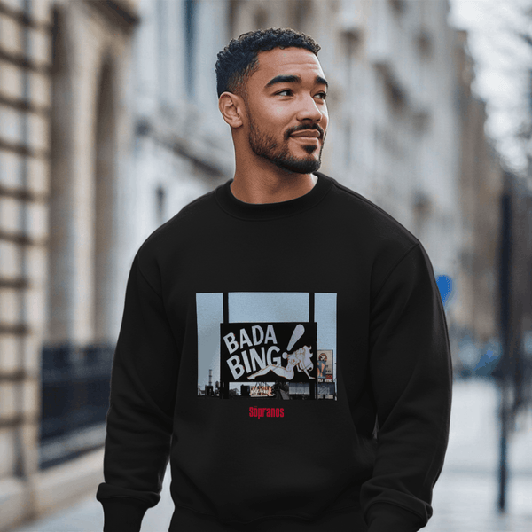 parka london The Sopranos 'Bada Bing Club' Black Sweatshirt