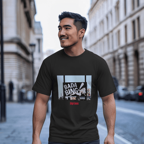 parka london The Sopranos 'Bada Bing Club' Black T-Shirt