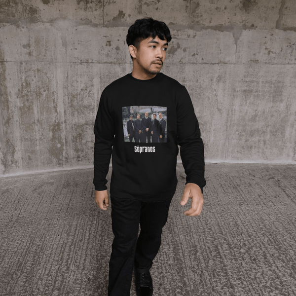 parka london The Sopranos Cast Photo Black Sweatshirt