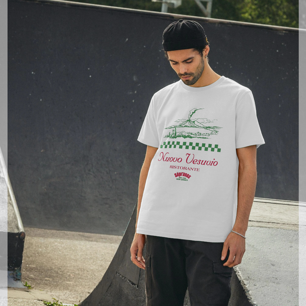parka london The Sopranos 'Nuovo Vesuvio' White T-shirt