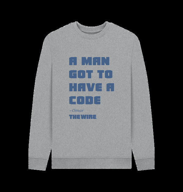 Parka London The Wire Quote Heather Grey Sweatshirt