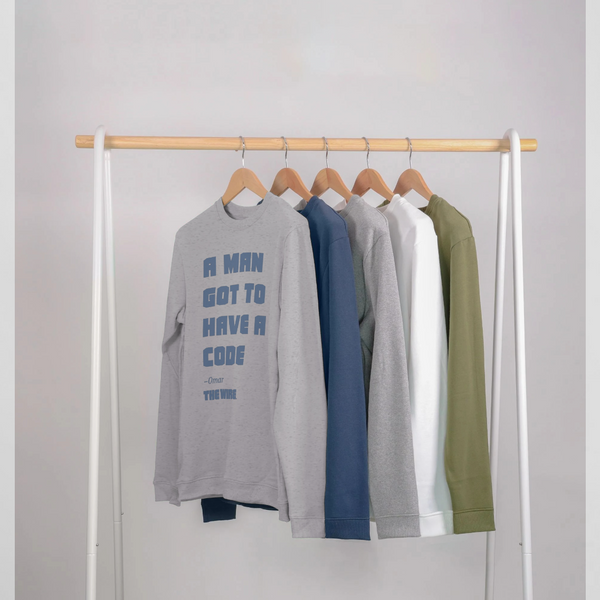 parka london The Wire Quote Heather Grey Sweatshirt