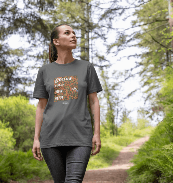 parka london The Wizard of Oz 'Follow Your Own Path' Grey T-Shirt