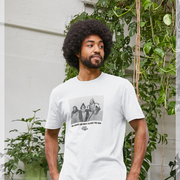 parka london The Wizard of Oz 'The Friends We Meet Along The Way' White T-Shirt