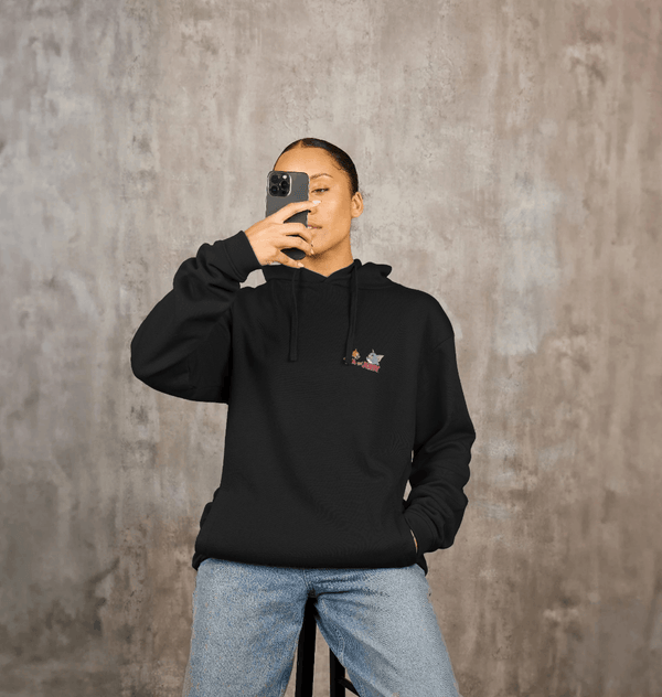 parka london Tom and Jerry Classic Faces Black Hoodie