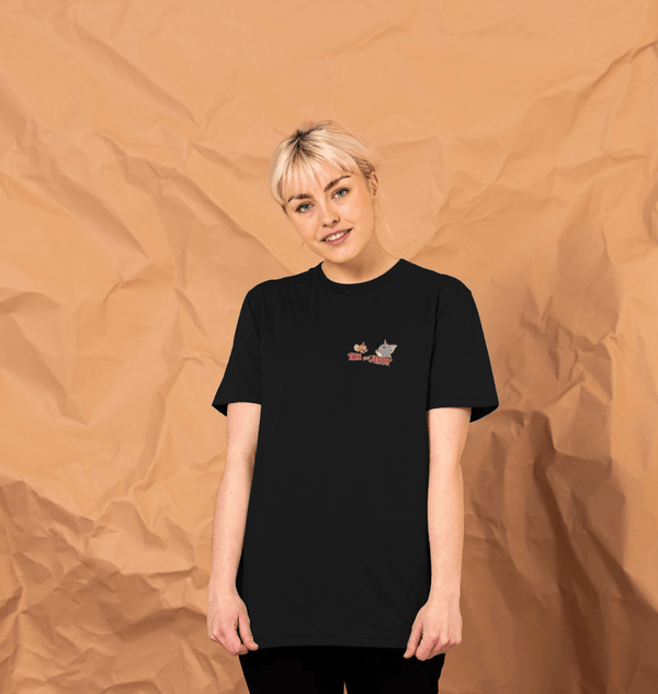 parka london Tom and Jerry Classic Faces Black T-Shirt