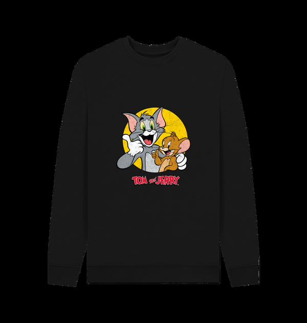 Parka London Tom And Jerry 'Thumbs Up' Black Sweatshirt