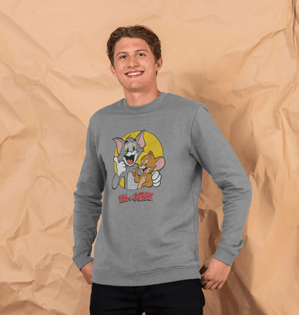 parka london Tom and Jerry 'Thumbs Up' Grey Sweatshirt