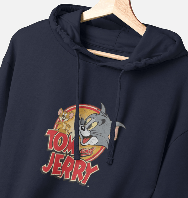 parka london Tom and Jerry Vintage Logo Navy Hoodie
