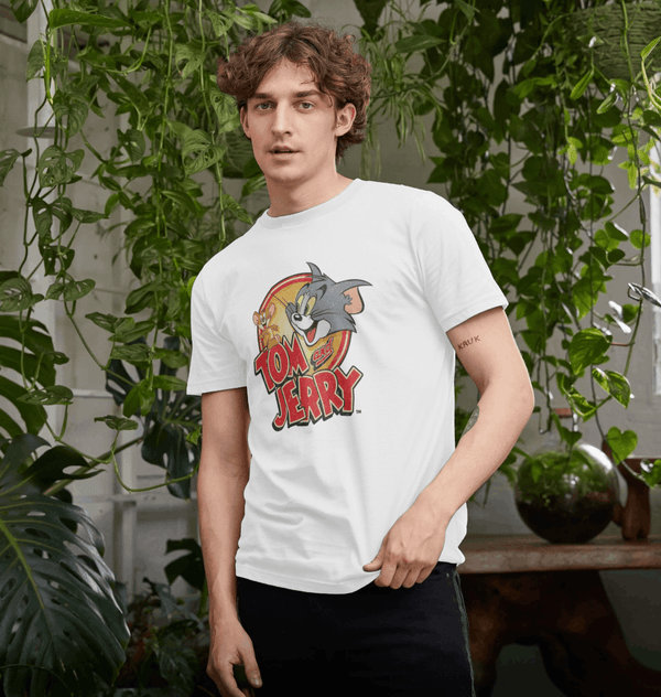 parka london Tom and Jerry Vintage Logo White T-Shirt