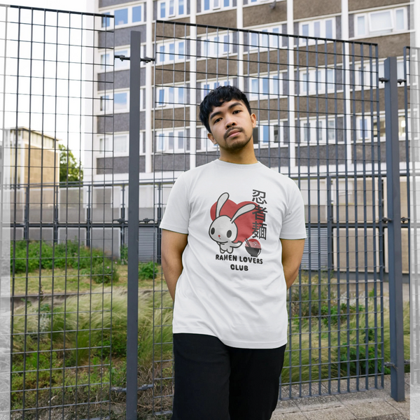 parka london Torc Ramen Lovers Club Bunny White T-Shirt