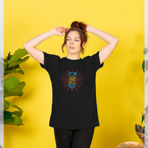 parka london TORC Ramen Neon Lucky Cat Black T-Shirt