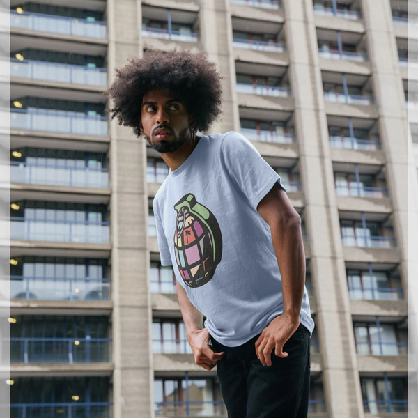 parka london Trainerspotter Block Grenade Light Blue T-Shirt