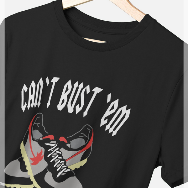 parka london Trainerspotter Can't Bust 'Em Black T-Shirt