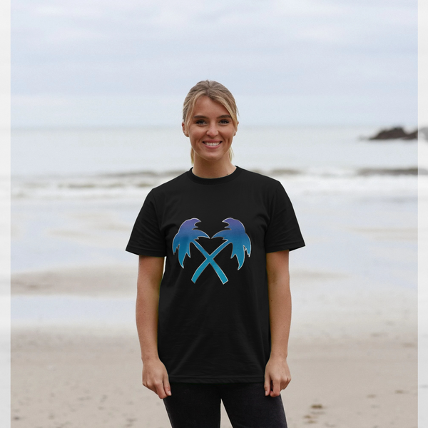 parka london Trainerspotter Fade Cross Palms Black T-Shirt