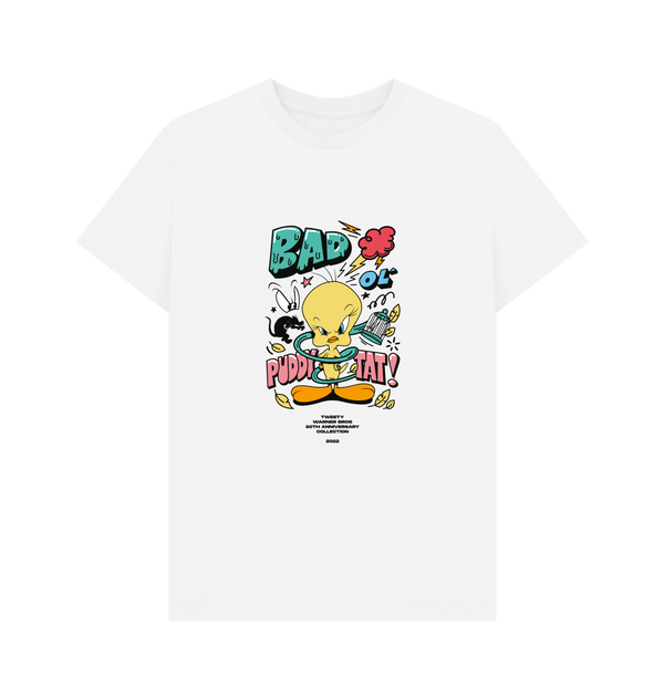 Parka London Tweety 80th Anniversary 'Bad Ol' White T-Shirt