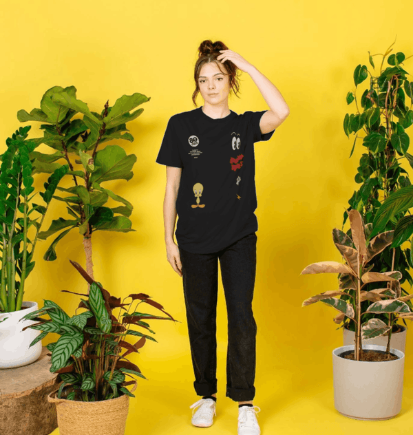 parka london Tweety 80th Anniversary Icons Black T-Shirt