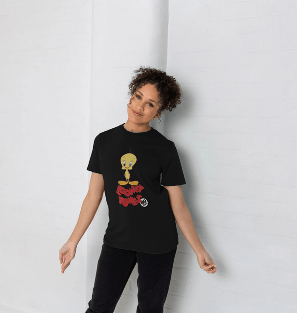 parka london Tweety 80th Anniversary Portrait Black T-Shirt