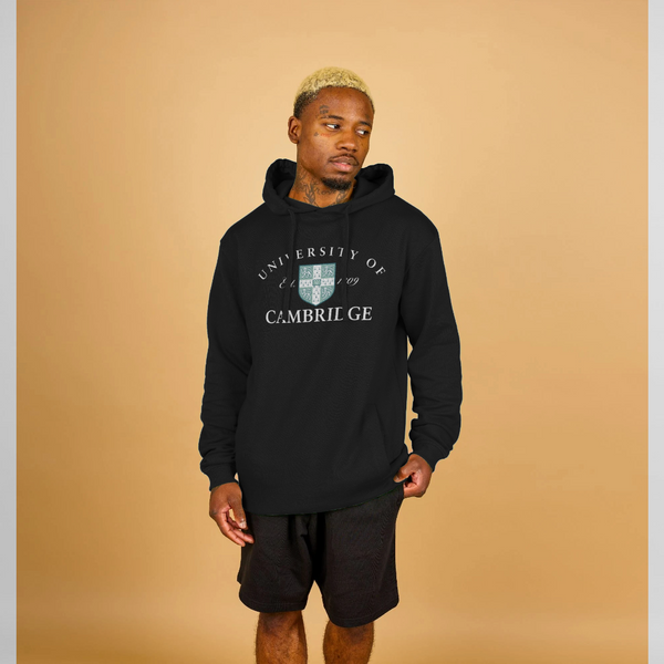 parka london University Of Cambridge Est 1209 Unisex Black Hoodie