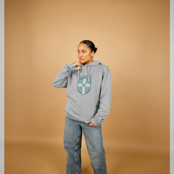 parka london University Of Cambridge Shield Unisex heather Grey Hoodie