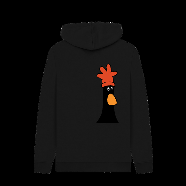 Parka London Wallace & Gromit Feathers McGraw Black Hoodie