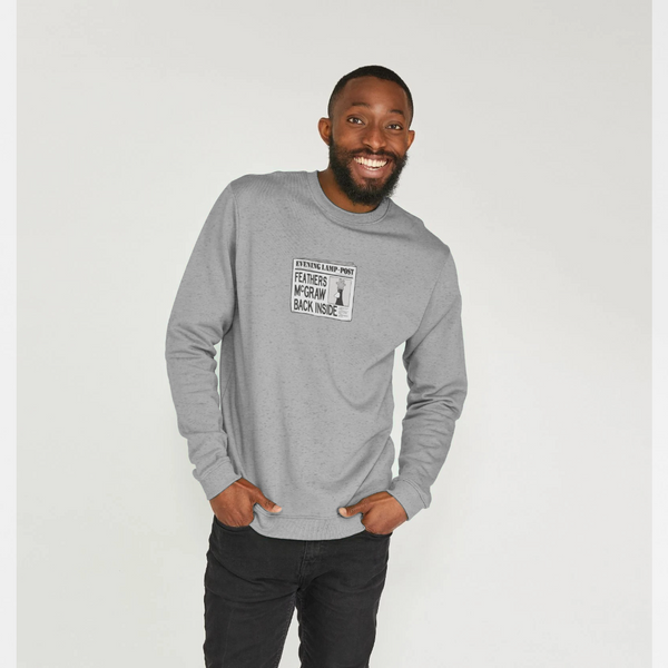 parka london Wallace & Gromit Feathers McGraw Caught Grey Sweatshirt