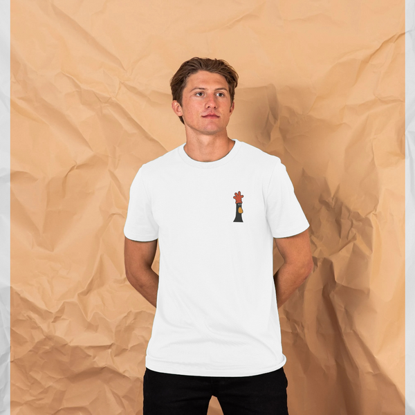 parka london Wallace & Gromit Feathers McGraw Chest Print White T-Shirt