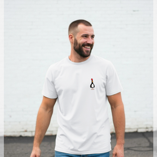 parka london Wallace & Gromit Feathers McGraw Evil Genius White T-Shirt