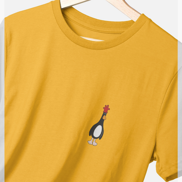 parka london Wallace & Gromit Feathers McGraw Evil Genius Yellow T-Shirt