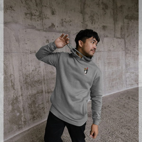 parka london Wallace & Gromit Feathers McGraw Posing Grey Hoodie