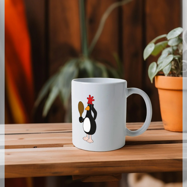 parka london Wallace & Gromit Feathers McGraw Posing White Mug